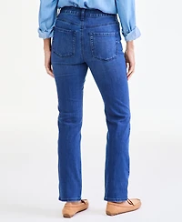 Style & Co Women's Embroidered-Hem Straight-Leg Jeans, Macy's Exclusive