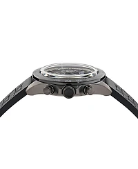 Aston Martin F1 Men's Quartz Gunmetal Silicone Strap Watch 44mm