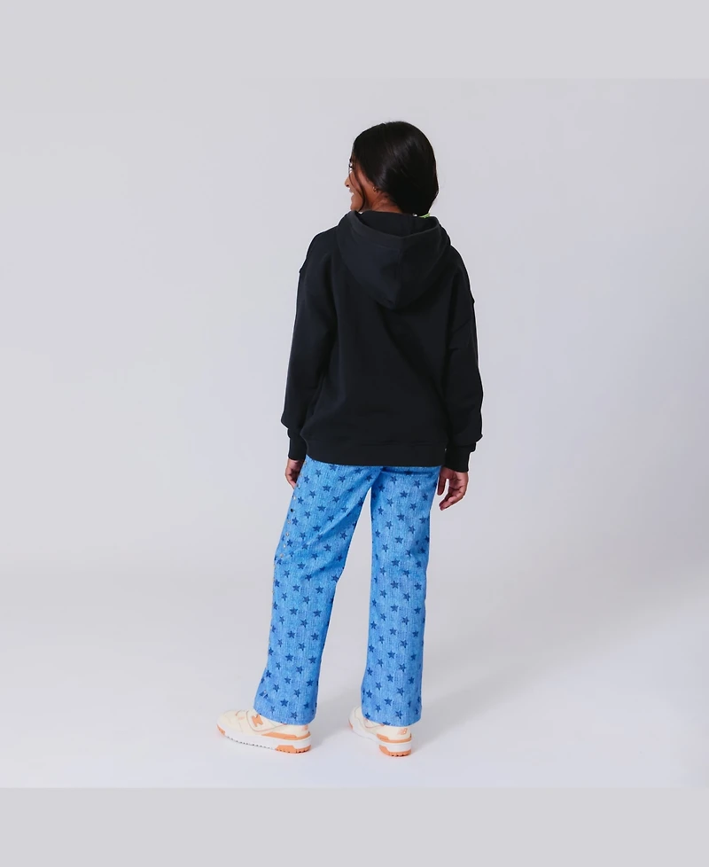 Terez Big Boys and Girls Black New York Knicks Technicolor Hoodie