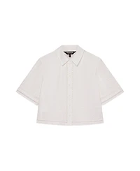 Whistles Women's Broderie Cotton Shirt