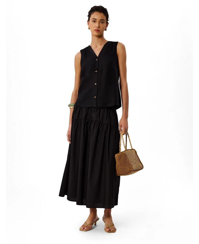 Whistles Women's Laura Linen Tank