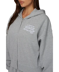 Good For Nothing Women's Cropped Zipped Icarus Hoodie