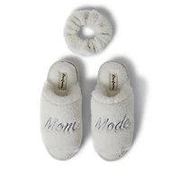 Women's Louise Teddy Slide with Scrunchie Set