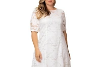 Kiyonna Plus Emma Lace Shift Dress