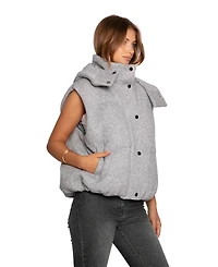 Belle & Bloom Women's Golden Hour Hooded Puffer Vest