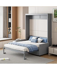 Streamdale Furniture Full Size Murphy Bed Wall Bed with Cushion