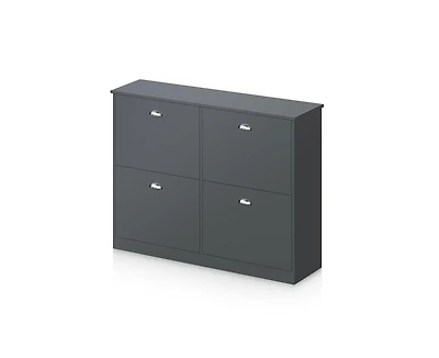 sumyeg Storage Cabinet with Anti-Tipping Device Flip-Top Shoe Adjustable Layer