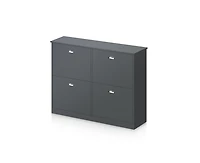 sumyeg Storage Cabinet with Anti-Tipping Device Flip-Top Shoe Adjustable Layer