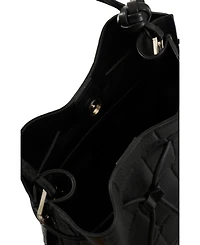 Velez Embossed Leather Tote Bag