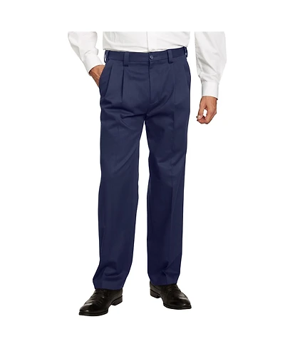 KingSize Big & Tall Classic Fit Wrinkle-Free Expandable Waist Pleat Front Pants