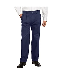 KingSize Big & Tall Classic Fit Wrinkle-Free Expandable Waist Pleat Front Pants