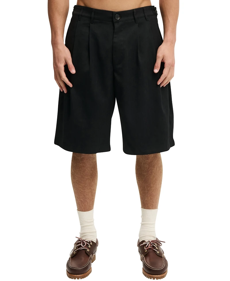 Cotton On Men's 9" Super Baggy Pleated Shorts