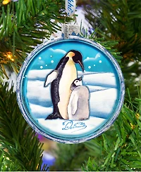 G.DeBrekht Penguin Pals Cut Ball Holiday Ornament