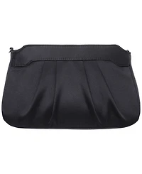 Nina Crystal Buckle Ornament Top Zipper Small Clutch Handbag