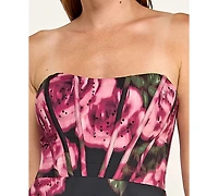 Seni & Cade Juniors' Strapless Mini Dress