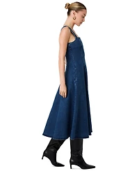 French Connection Women's Delancey Denim Flare Midi Dress