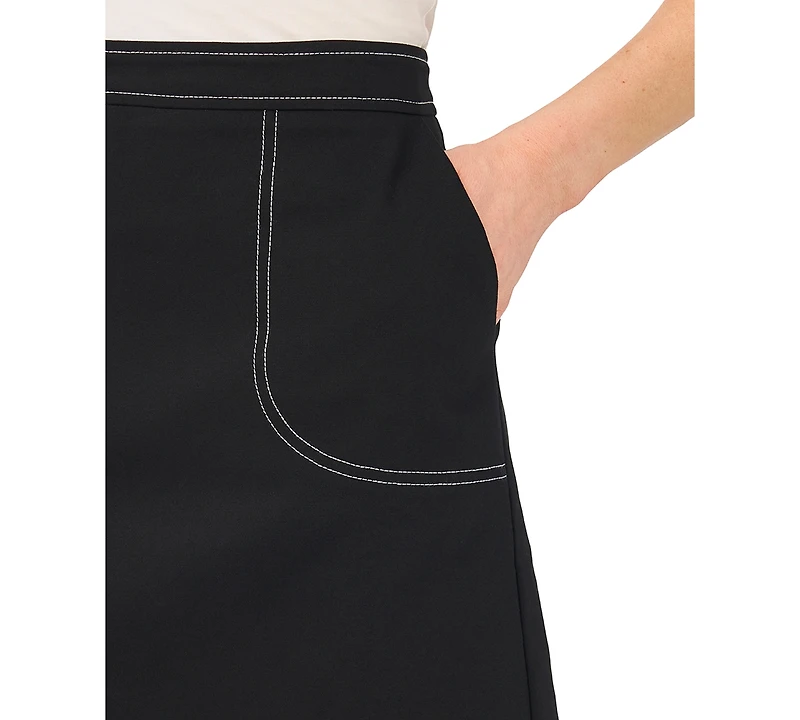CeCe Women's Scallop Hem Mini Skirt