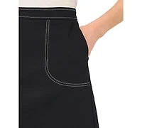 CeCe Women's Scallop Hem Mini Skirt