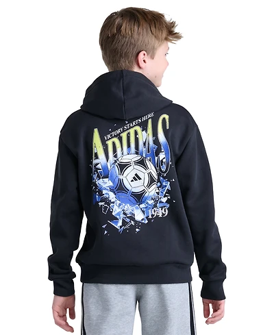 adidas Boys' 8-20 Long-Sleeve Graphic Hoodie