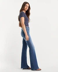 Good American Women's Soft Tech Legs Flare Jeans