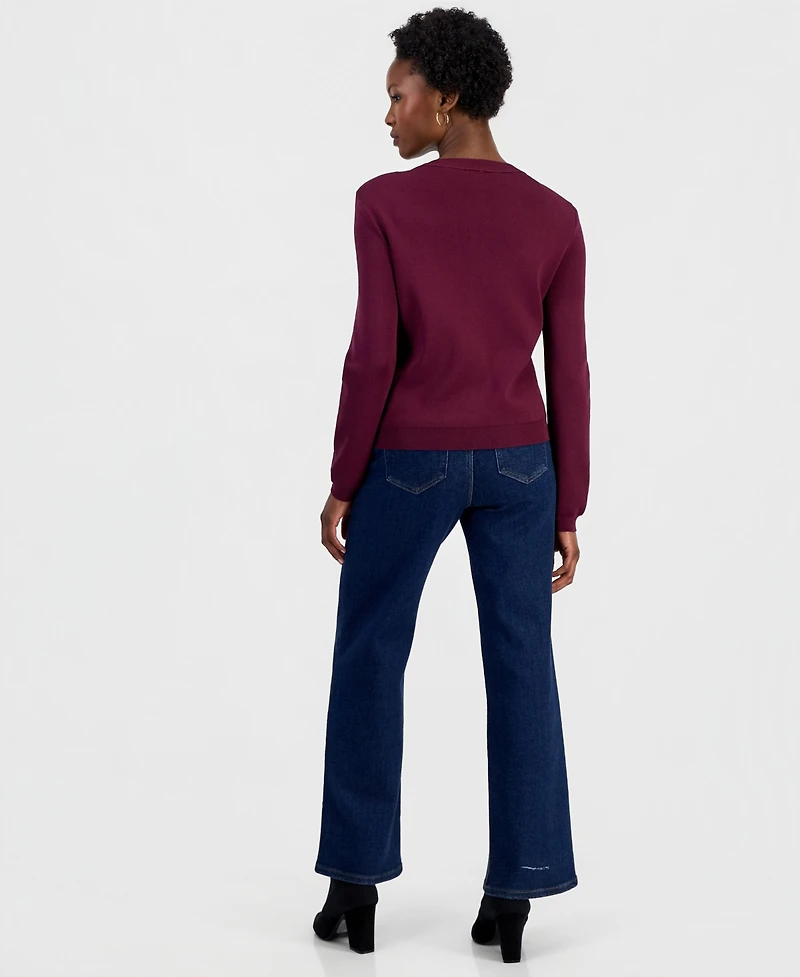I.n.c. International Concepts Women's Petite Structured Button-Front Cardigan, Macy's Exclusive