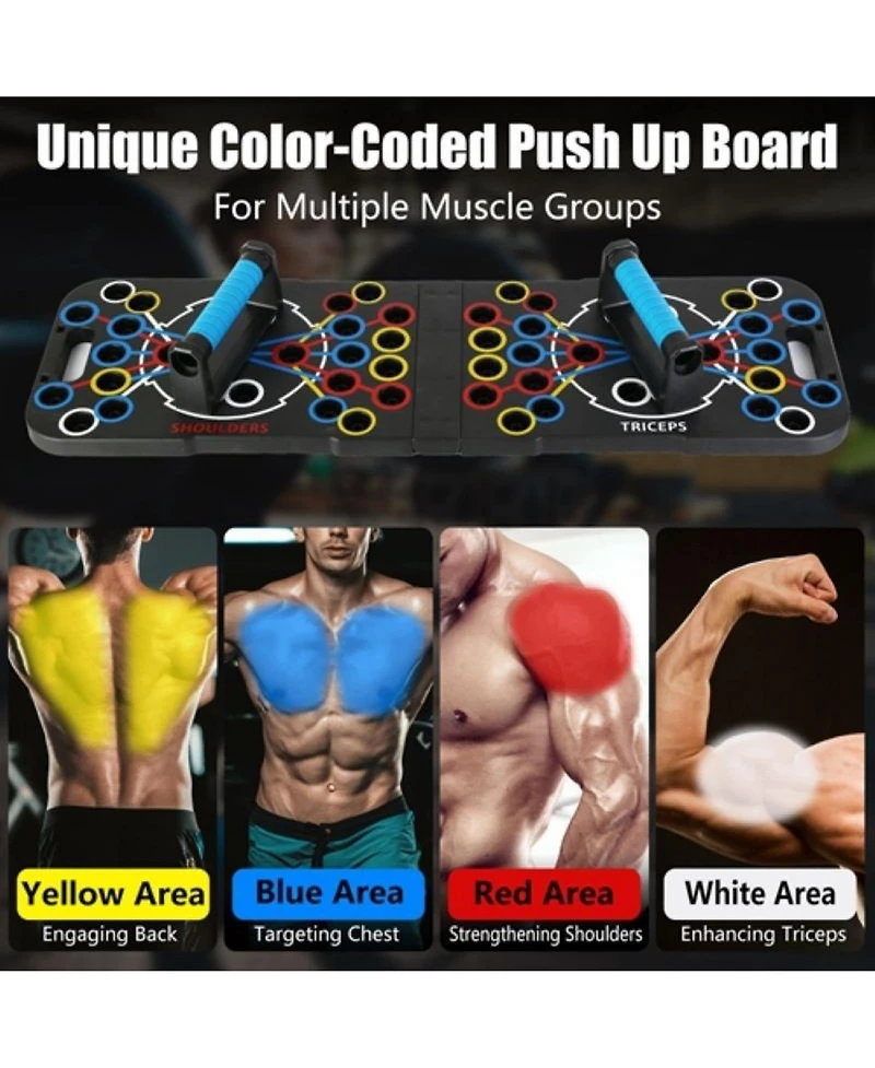 Sevorley Multifunctional Foldable Push Up Board Home Strength Training