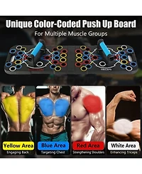Sevorley Multifunctional Foldable Push Up Board Home Strength Training