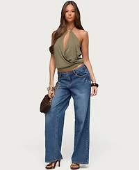 Edikted Women's Metta Ring Cutout Halter Top