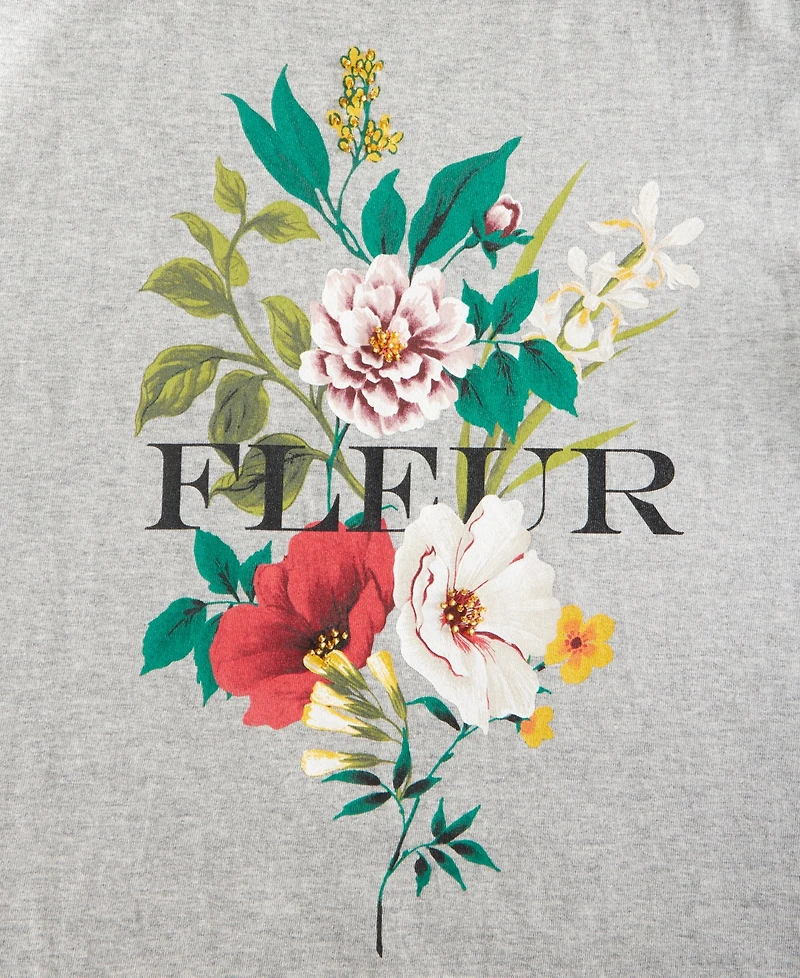 On 34th Women's Fleur Beaded Graphic Crewneck T-Shirt, Macy's Exclusive