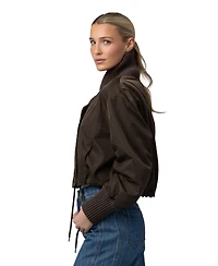 Blank Nyc Women's Ribbed Shawl Collar Jacket