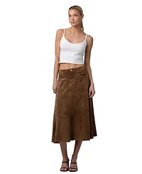 Blank Nyc Women's A-Line Midi Skirt