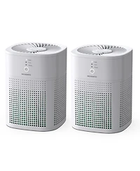 Heatdaz Hepa Air Purifier with Essential Oil Diffuser for Bedroom, Up to 108 Sqft 2 Pack