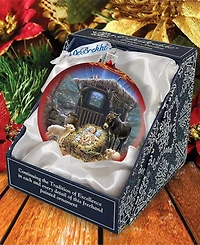 G.DeBrekht Born in A Stable Glass Ornament by Dona Gelsinger