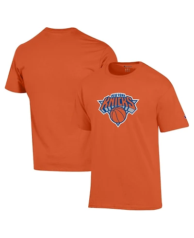 Champion Men's Orange New York Knicks Jersey T-Shirt