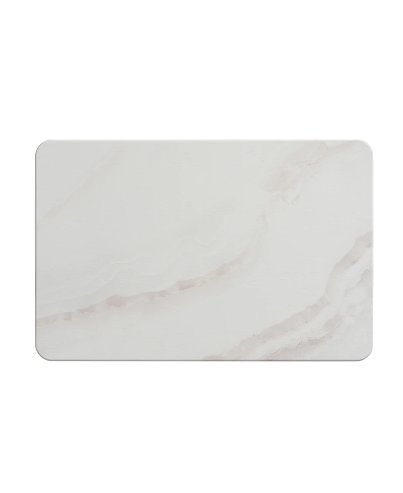 Vcny Home Marble Diatomite Stone Bath Mat, 16" x 24"