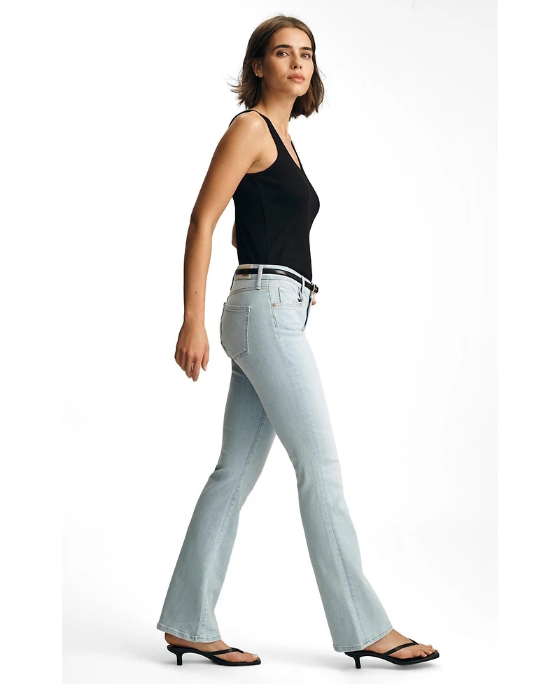 Mavi Jeans Women's Molly Mid Rise Bootcut Bleached Flex Blue