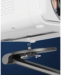 Aurzen Mini Foldable Projector Stand, 180degree(s) Rotation, 1/4-Inch Screw, Ultra-Compact Design, Compatible with Most Projectors (Stand Only)
