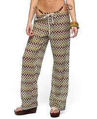 Edikted Women's Mindee Zigzag Crochet Pants