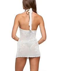 Edikted Women's Lazuz Crochet High Neck Mini Dress
