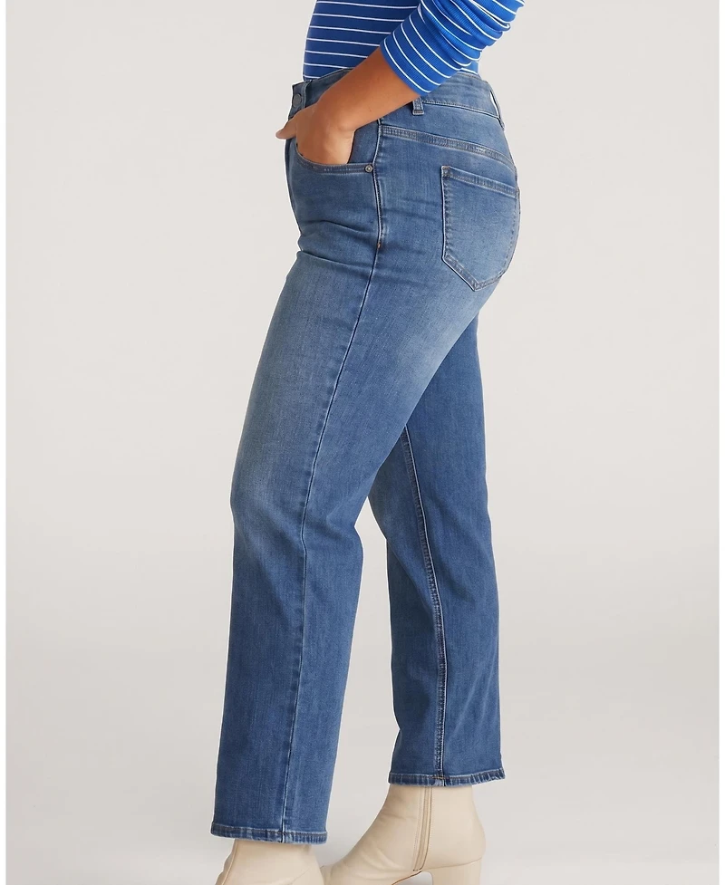 Universal Standard Women's Seine High Rise Straight Leg Jean 29 Inch