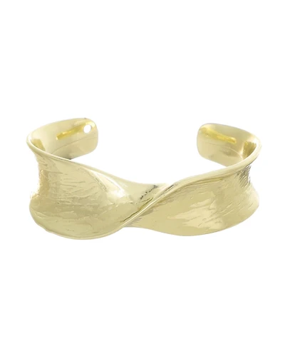 Adornia Gold-Plated Twist Cuff Bracelet