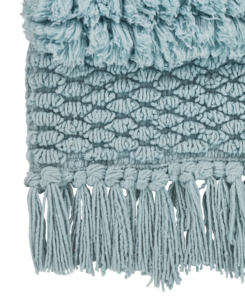 Vcny Home Savannah Fringe Stripe Bath Rug Runner, 24" x 60"