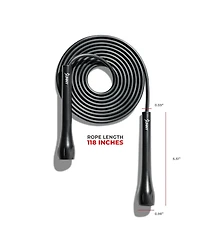 Sunny Health & Fitness Exercise Jump Rope, Lightweight & Portable Silicone Infusedwith Durable Handles & Adjustable Exercise Rope