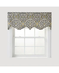 Rlf Home 100percentage Cotton Diomedes Regal With Lining Rod Pocket Window Valance