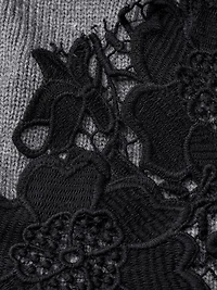 Masai Copenhagen Women's Maleviane Floral Applique Cardigan