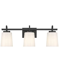 Possini Euro Design Barnes 24" High 3 Light Bathroom Vanity Wall Lamp Light Fixture Mount Over The Sink Mirror Hardwired