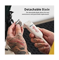 Wahl Professional - Classic White Peanut - Professional Beard Trimmer and Hair Clipper Kit - Adjustable Hair Cutting Tool with 4 Guide Combs