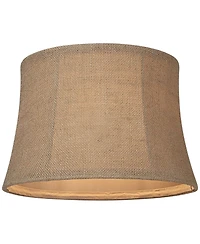 Springcrest Set of 2 Softback Drum Lamp Shades Small 10" Top x 12" Bottom x 8" High Spider Harp and Finial Fitting