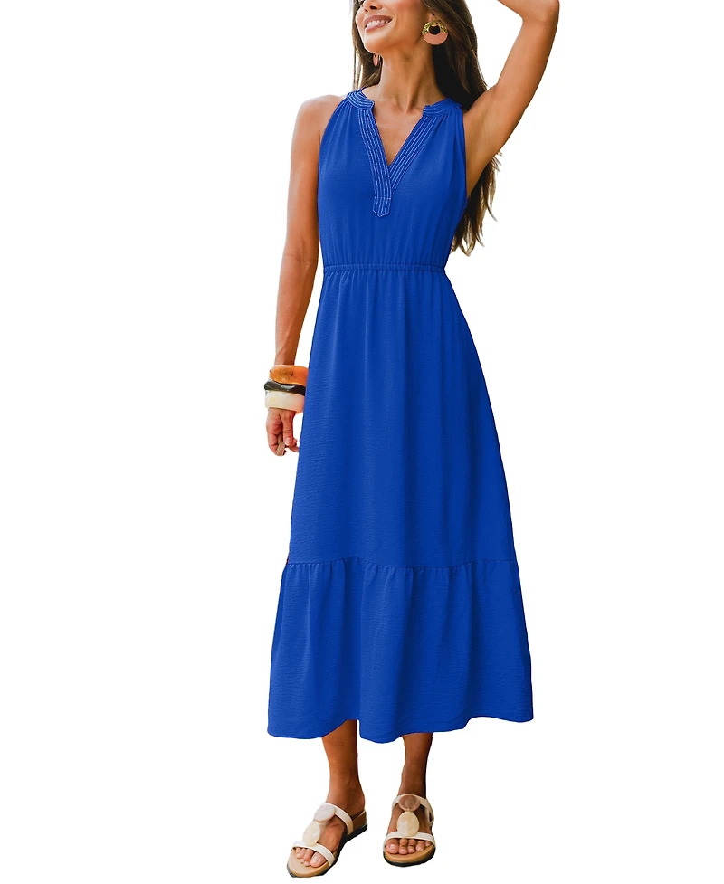 Cupshe Women's Under the Setting Sun Maxi Beach Dress