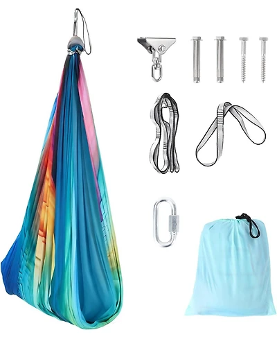 gaomon Sensory Swing Dual-Layer Therapy Swing for Autism, Adhd and Sensory Needs, Calming Hug Effect, 360degree(s) Swivel, Indoor/Outdoor Use